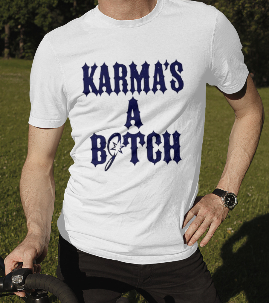Karma's A Bitch Magic Wand Stars T-Shirt