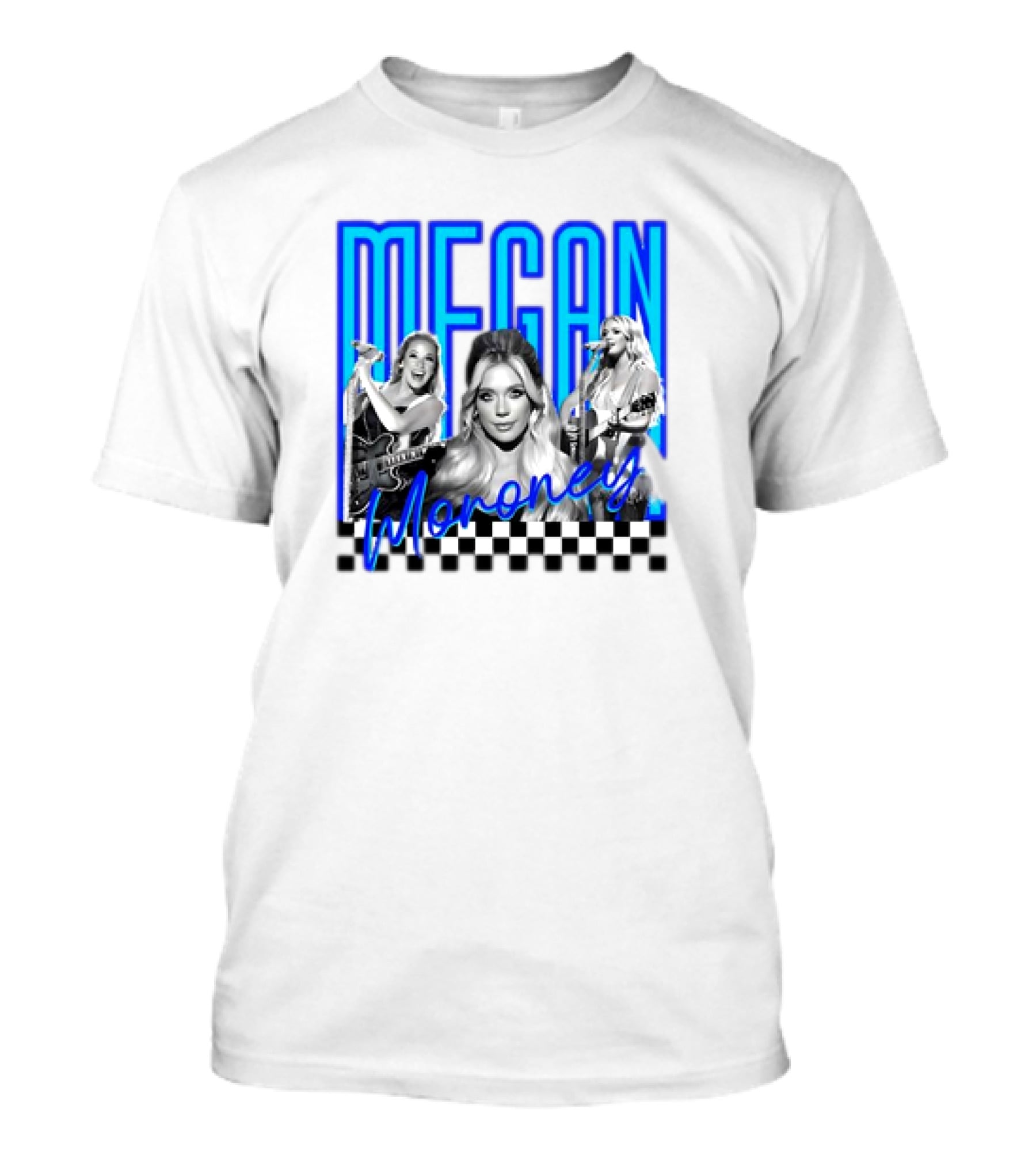 Megan Moroney Country Music Retro Checkered T-Shirt
