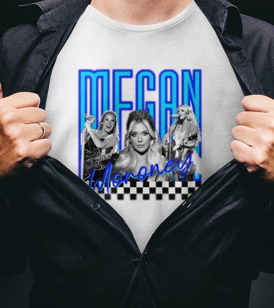 Megan Moroney Country Music Retro Checkered T-Shirt