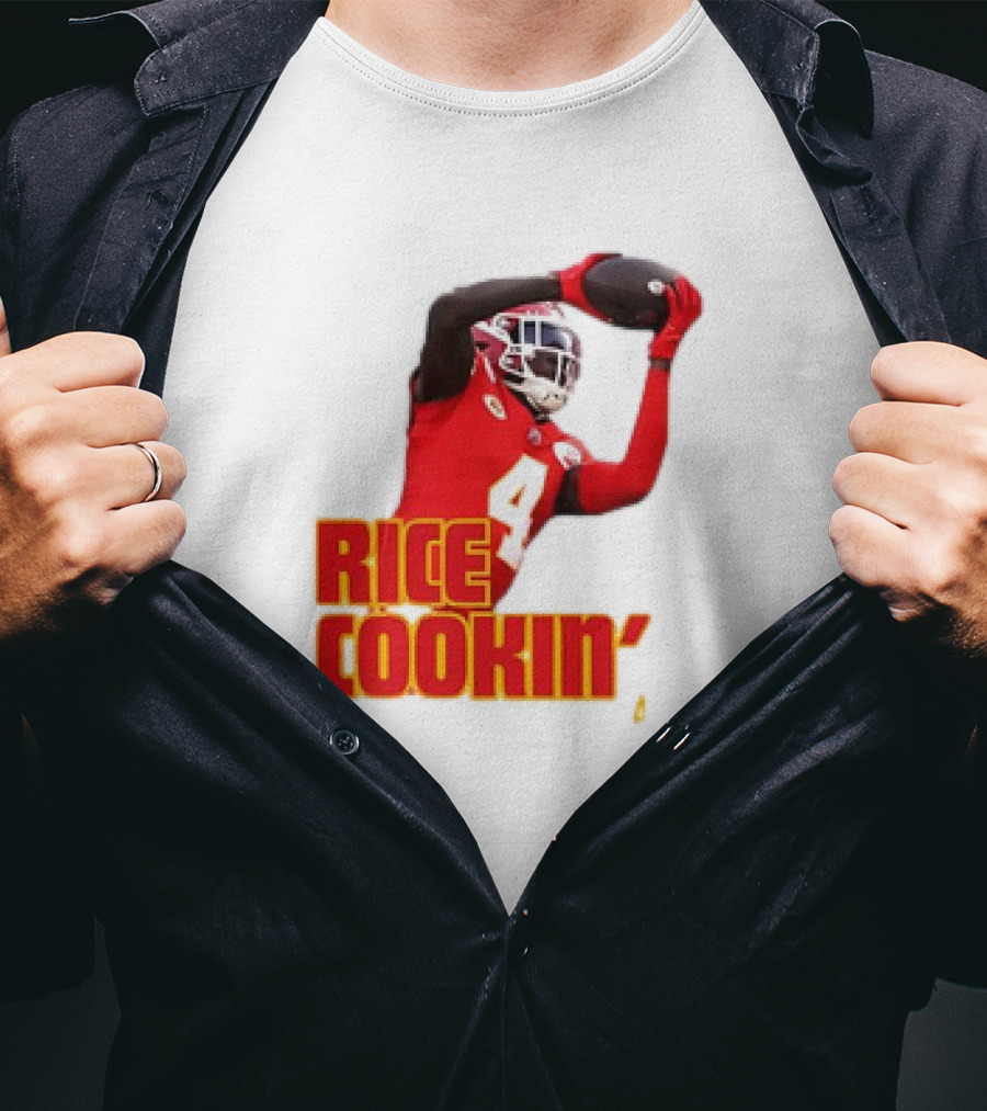 Rasheed Rice Cookin' Kansas City Chiefs Football WR1 T-Shirt