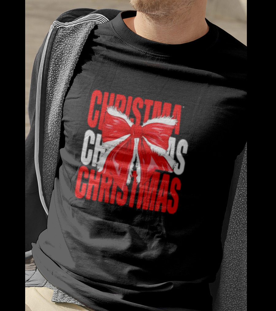 Christmas Santa Claus Bow T-Shirt