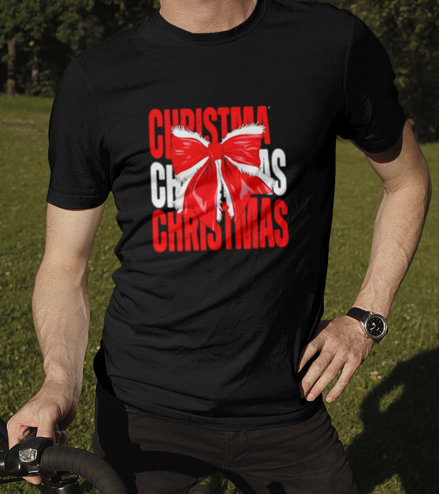 Christmas Santa Claus Bow T-Shirt