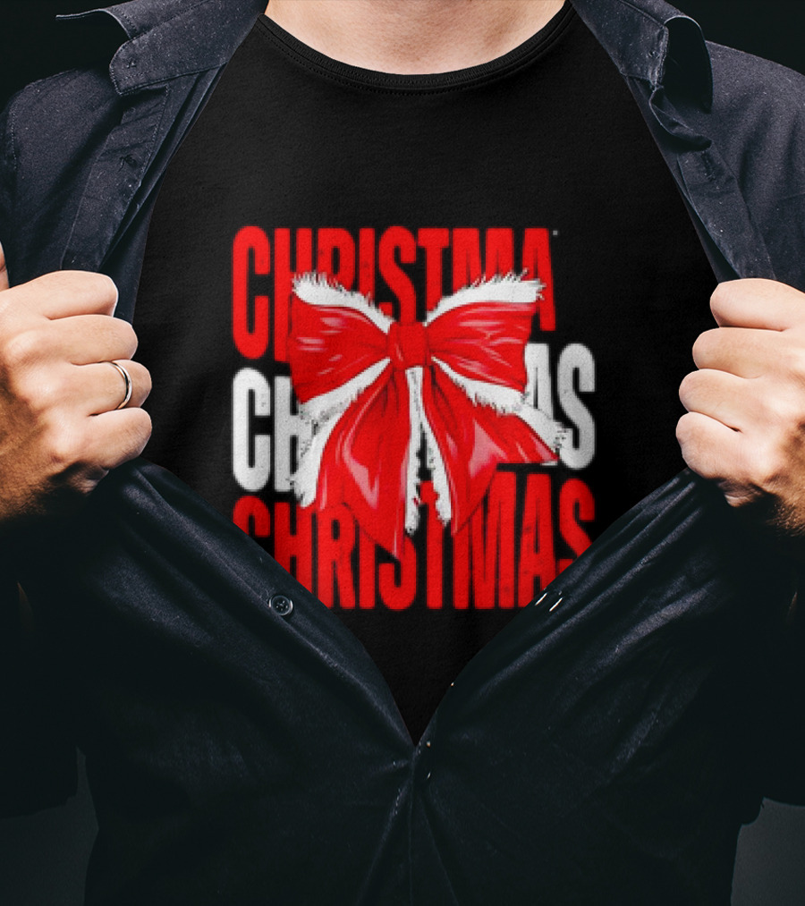 Christmas Santa Claus Bow T-Shirt
