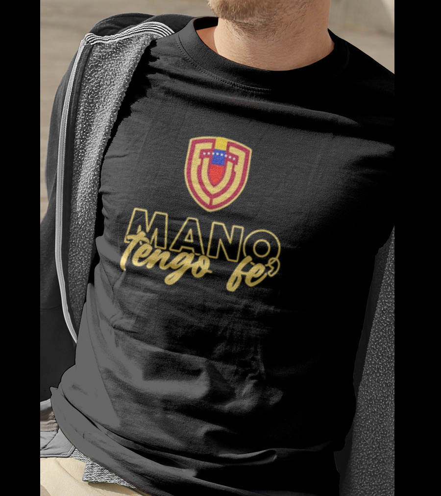 MANO TENGO FE Venezuela Football Team Logo Crest T-Shirt