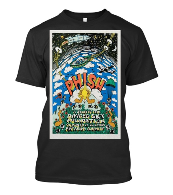 Phish Benefit For Divided Sky Foundation At MVP Arena Albany October 25-27, T-Shirt