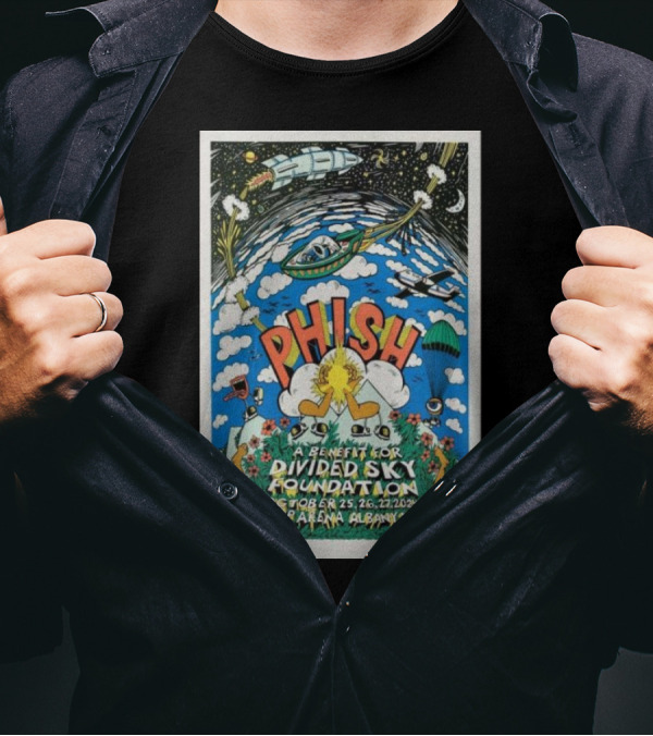 Phish Benefit For Divided Sky Foundation At MVP Arena Albany October 25-27, T-Shirt
