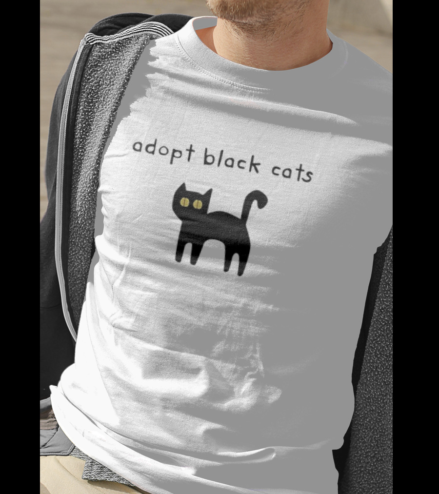 Adopt Black Cats With Yellow Eyes T-Shirt