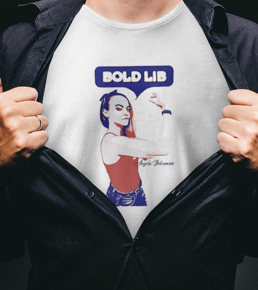 Bold Lib Angela Belcamino Retro Style Empowerment T-Shirt