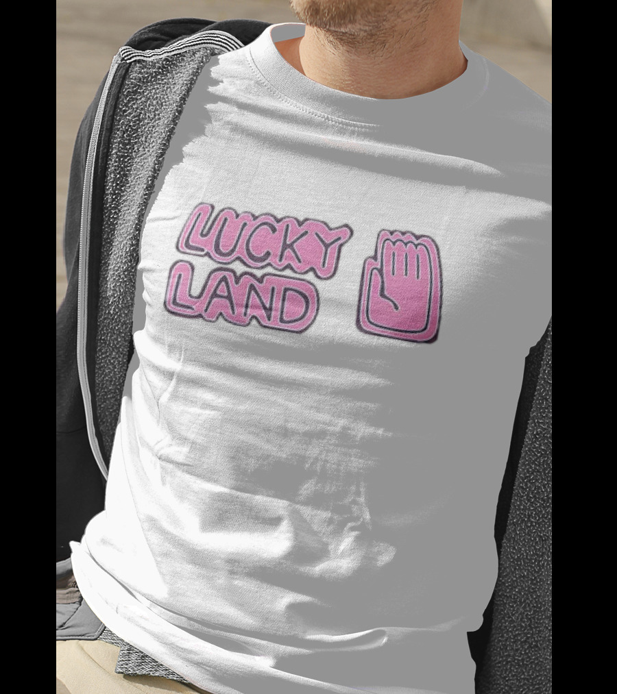 Lucky Land Jojo Jotaro Hand Pink T-Shirt