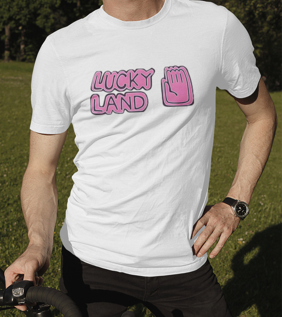 Lucky Land Jojo Jotaro Hand Pink T-Shirt