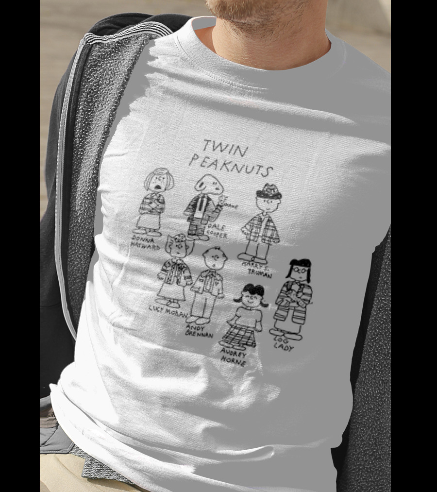 Twin Peaknuts Donna Dale Cooper Truman Lucy Andy Audrey Log Lady T-Shirt