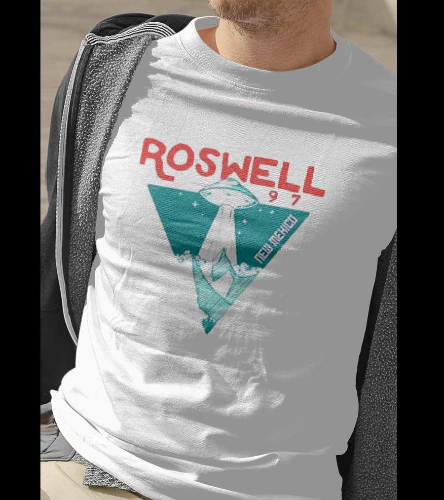 Roswell New Mexico 97 UFO Beam Flying Saucer Abduction T-Shirt