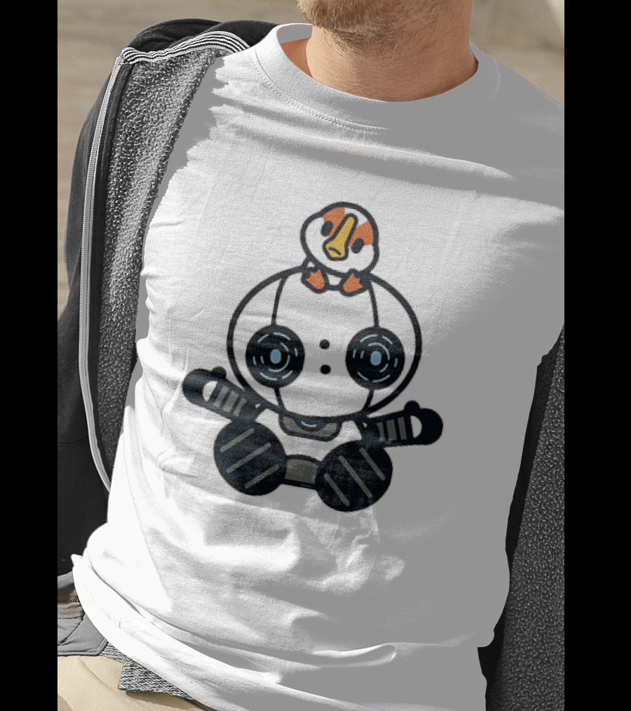 Roz And Brightbill The Wild Robot Hello Gosling Kawaii T-Shirt