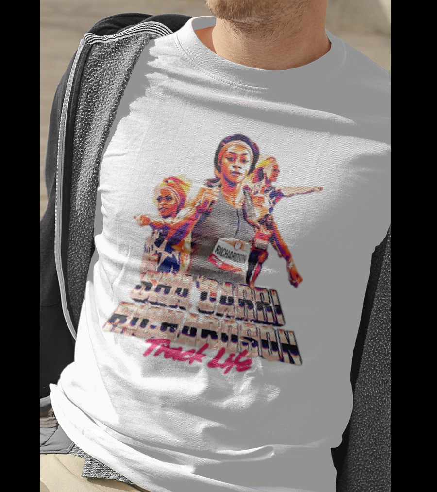 Sha'Carri Richardson Track Life Dynamic Athlete Portrayal T-Shirt