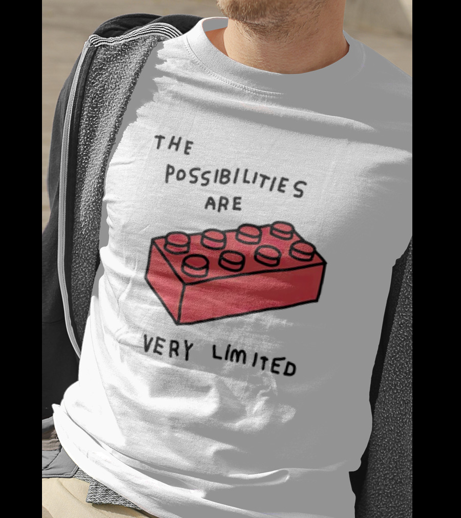 The Possibilities Are Very Limited Red Brick Block T-Shirt