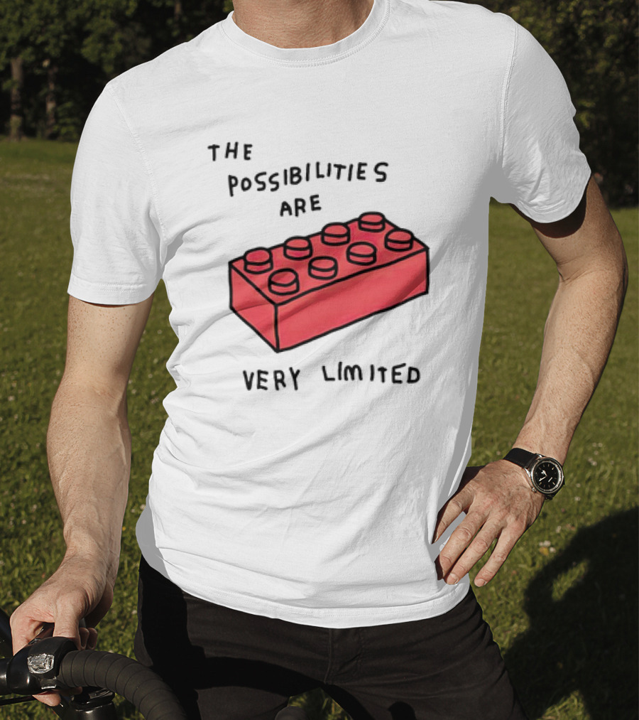 The Possibilities Are Very Limited Red Brick Block T-Shirt