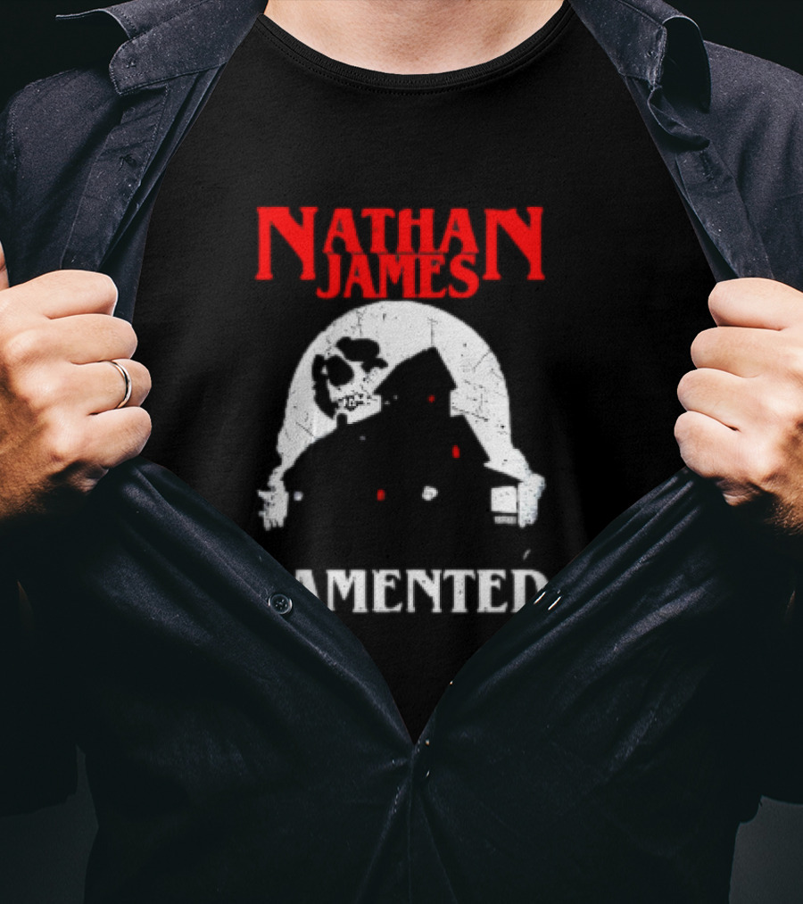 Nathan James Lamented Haunted Skull House T-Shirt