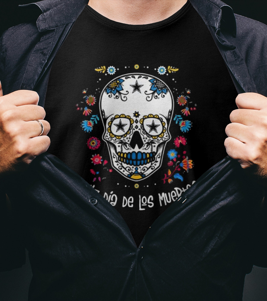 Dallas Cowboys Feliz Dia De Los Muertos T-Shirt