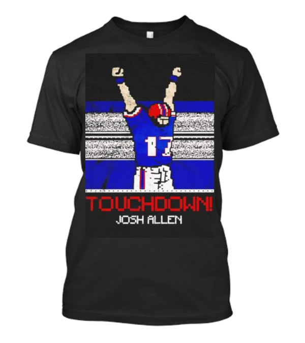 Touchdown Josh Allen Retro Football T-Shirt