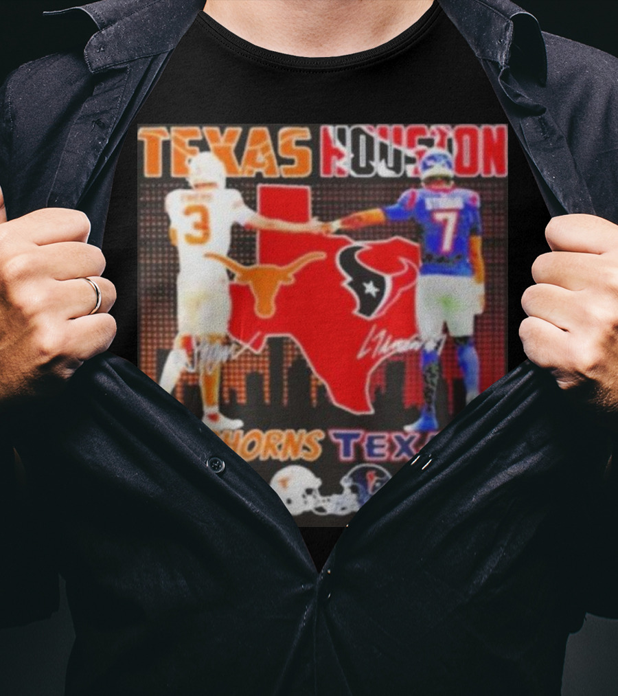 Texas Longhorns Longhorns On Saturdays Texans On Sundays T-Shirt