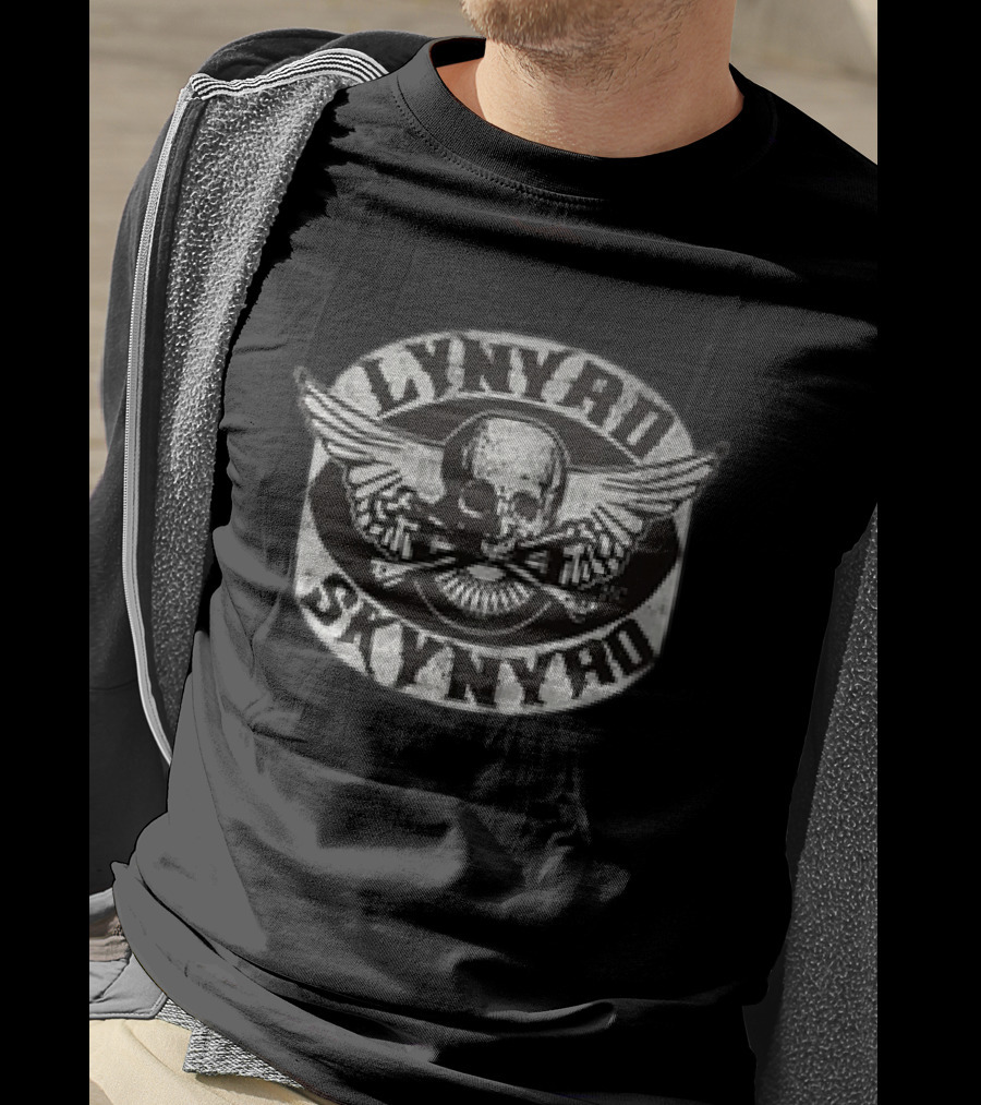 Lynyrd Skynyrd Skull Wings Patch T-Shirt