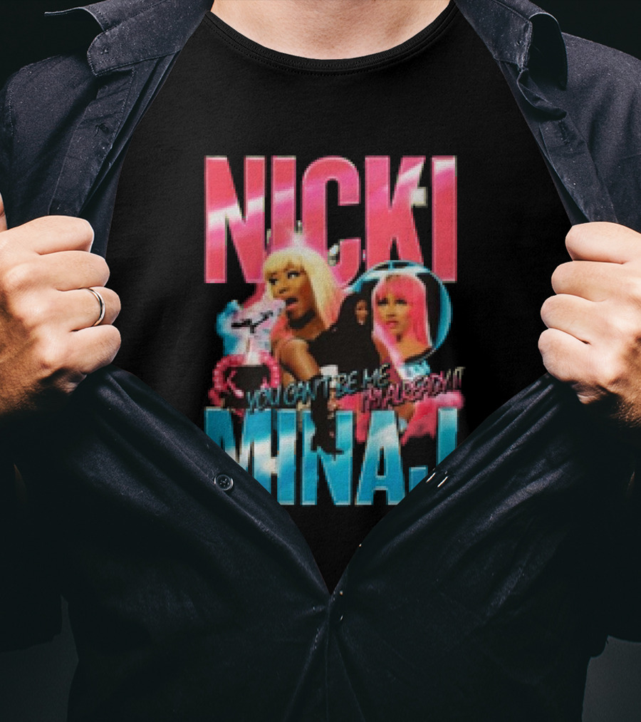 Nicki Minaj You Can't Fire Me I'm Already Lit Pink Friday 2 World Tour T-Shirt