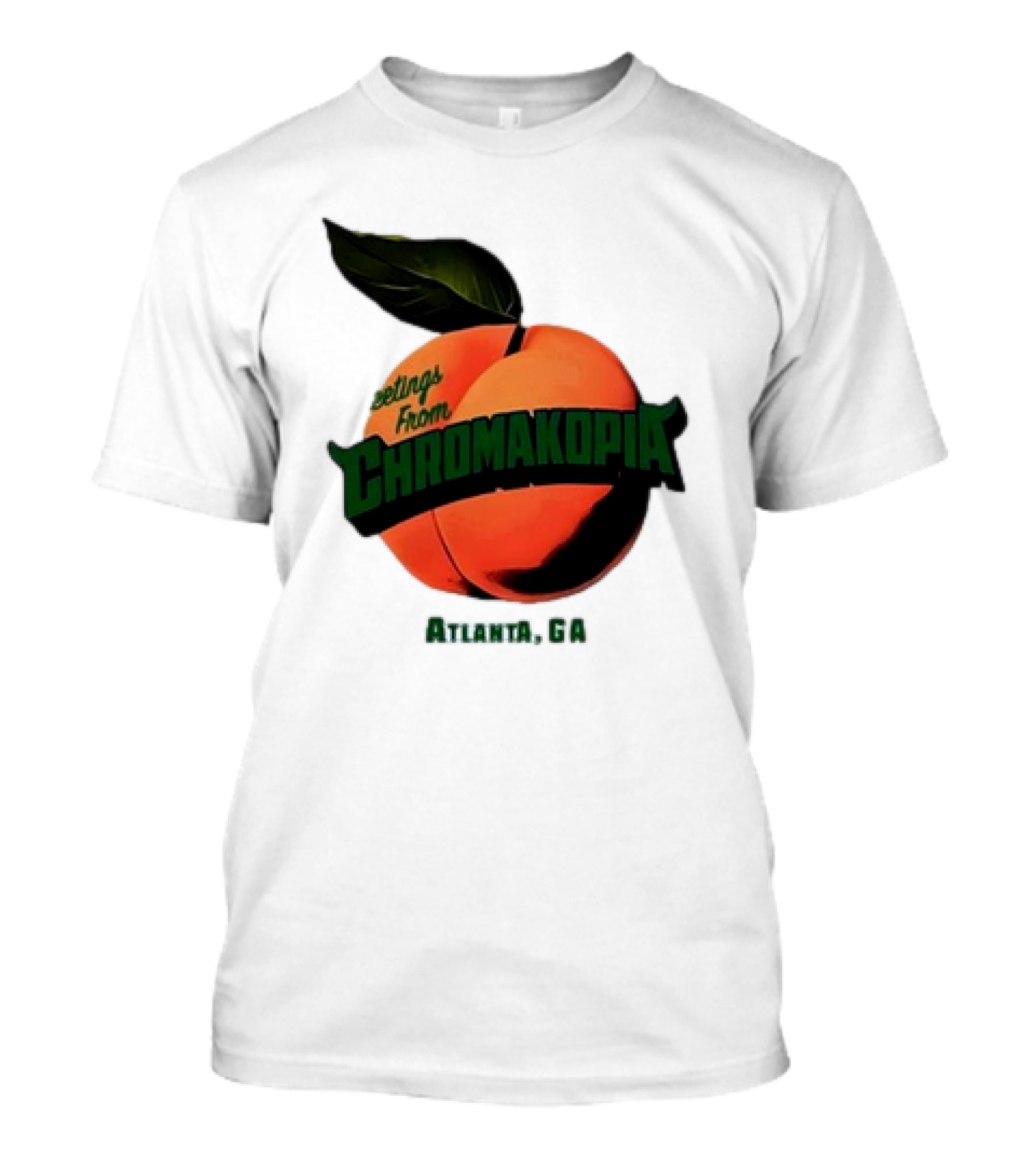 Greetings From Chromakopia Atlanta GA Peach T-Shirt