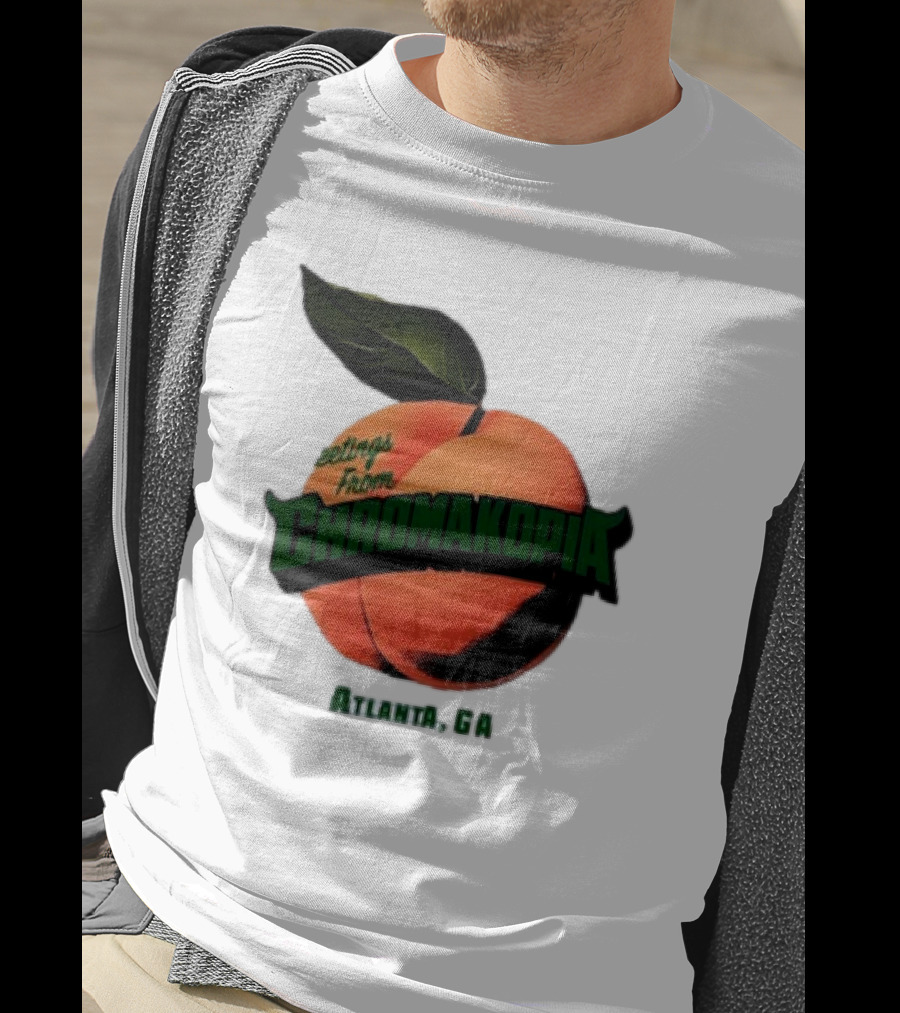 Greetings From Chromakopia Atlanta GA Peach T-Shirt