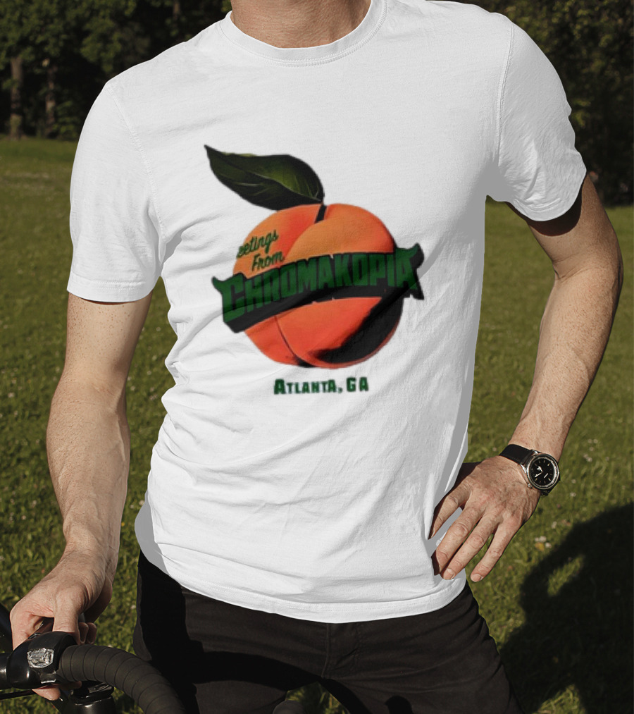 Greetings From Chromakopia Atlanta GA Peach T-Shirt