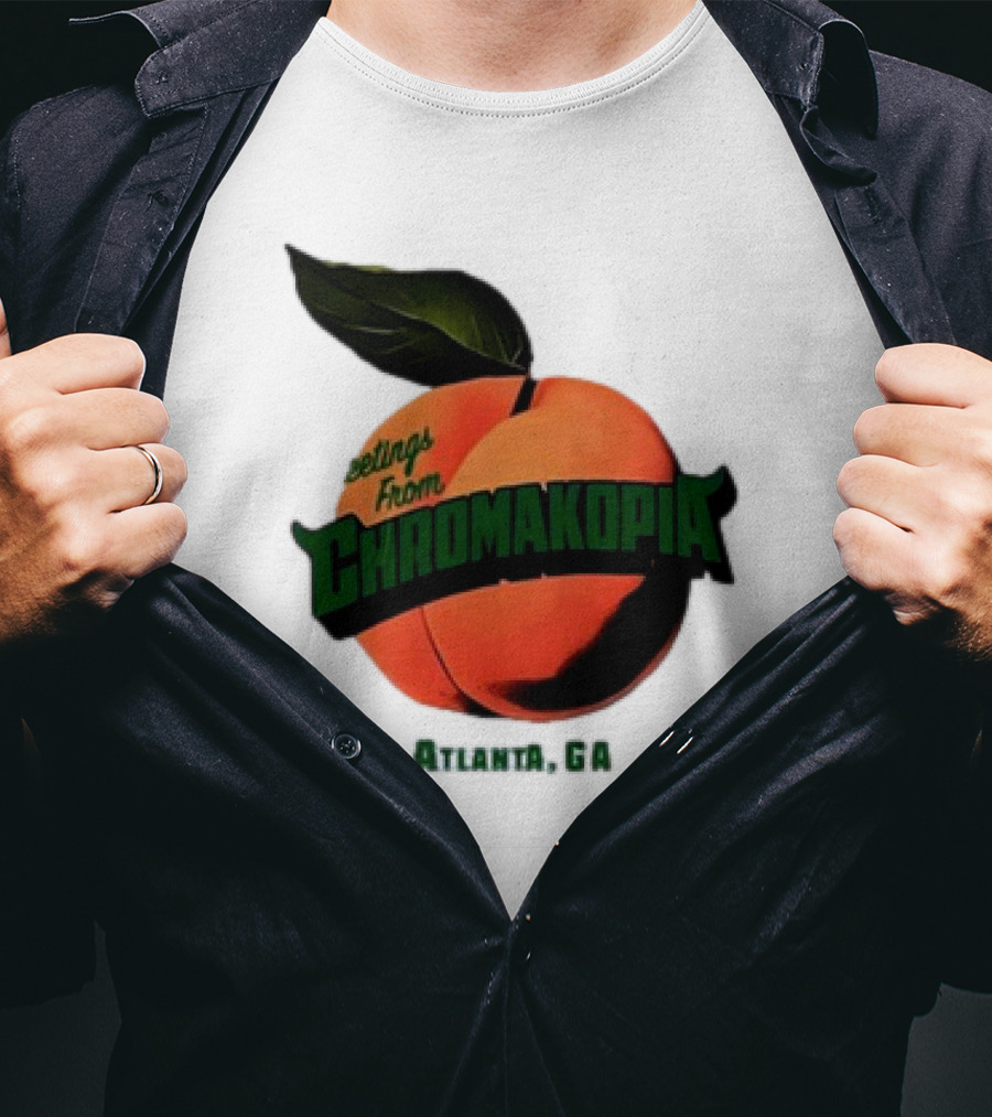 Greetings From Chromakopia Atlanta GA Peach T-Shirt
