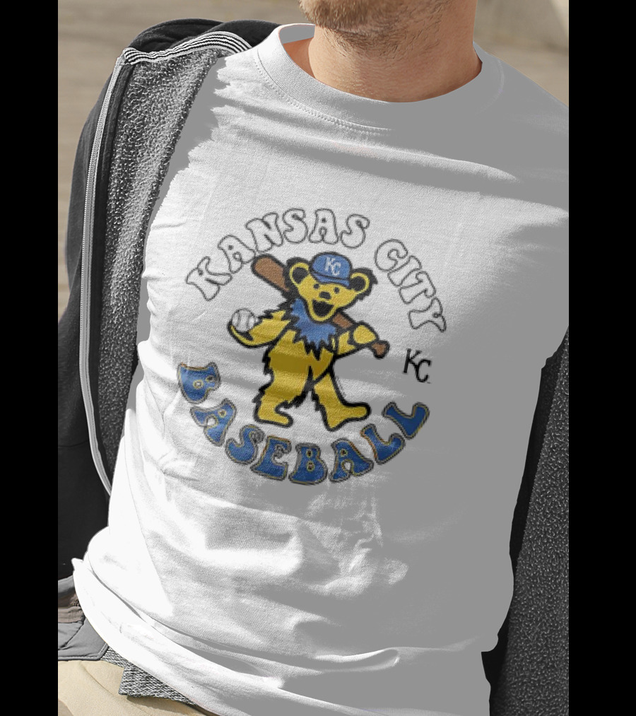 Kansas City Royals Baseball KC Grateful Dead Homage T-Shirt