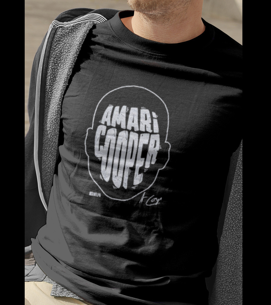 Amari Cooper Bold Head Graphic NFL T-Shirt