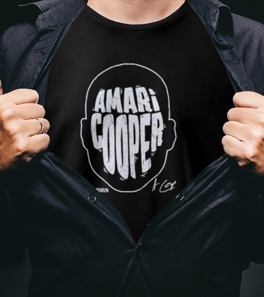 Amari Cooper Bold Head Graphic NFL T-Shirt