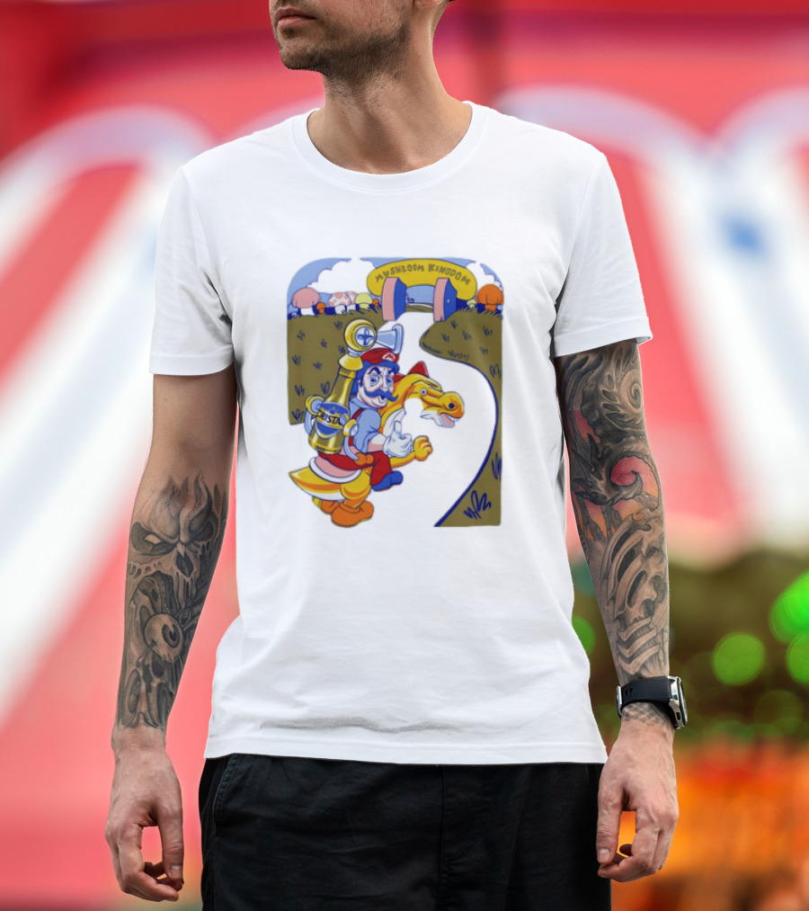Nice of the Princess to Invite Us Mushroom Kingdom 4th Geary Super Mario T-Shirt