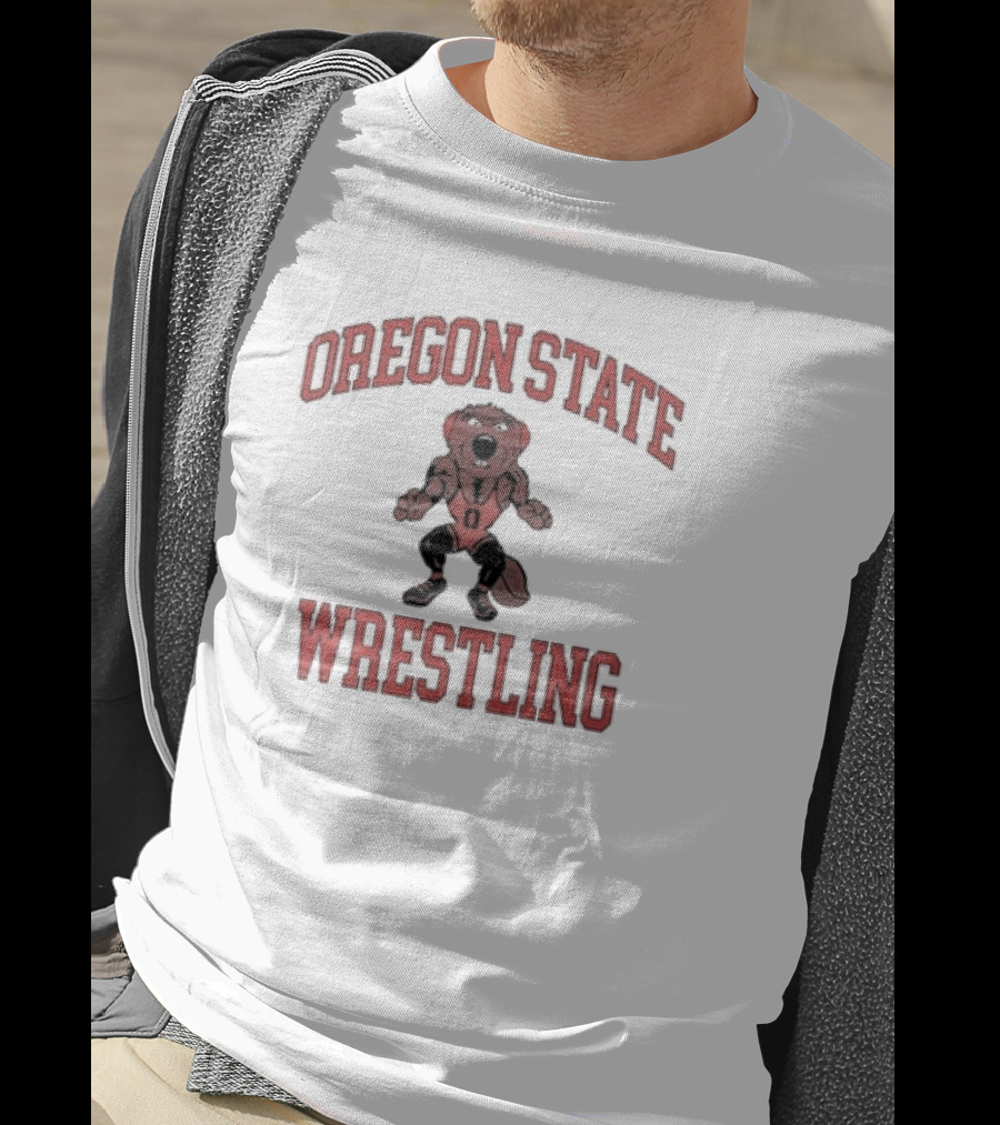 Oregon State Wrestling Beaver Mascot T-Shirt