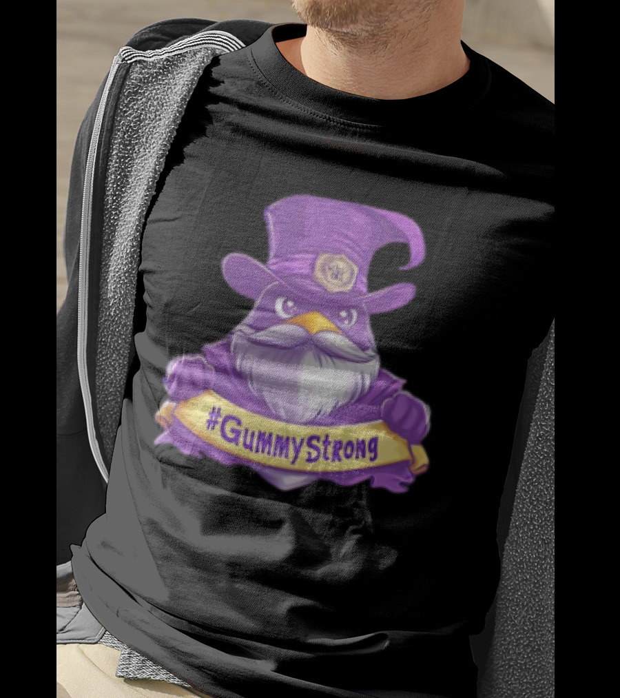 GummyStrong Purple Wizard Owl Emblem T-Shirt