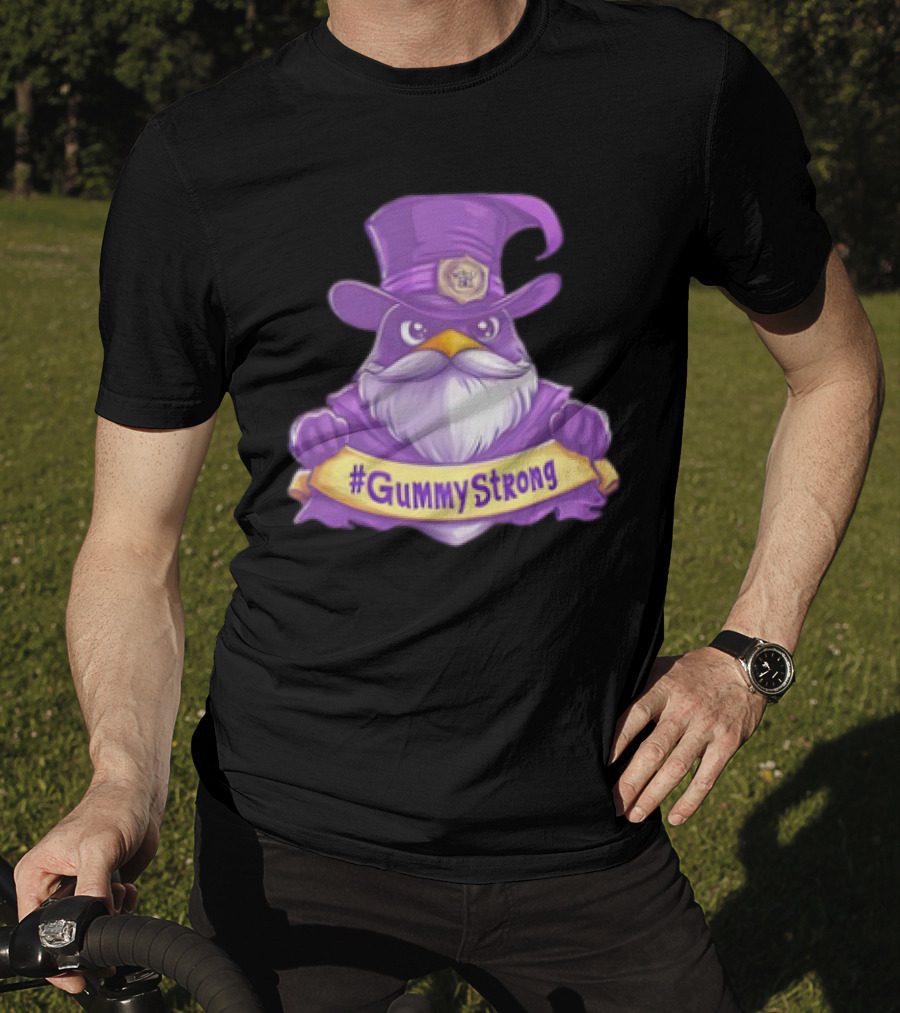 GummyStrong Purple Wizard Owl Emblem T-Shirt