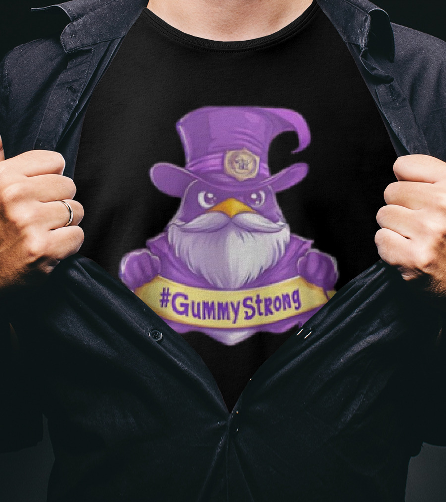 GummyStrong Purple Wizard Owl Emblem T-Shirt