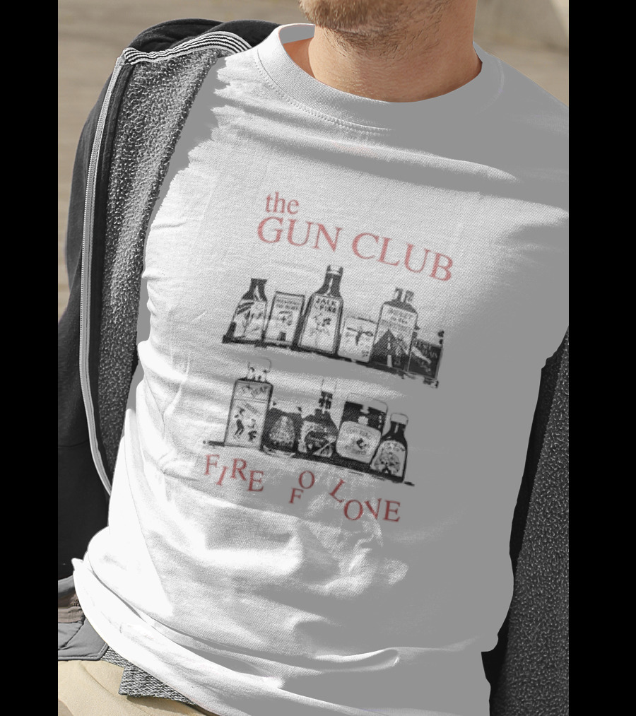 The Gun Club Fire Of Love Bottle Shelf T-Shirt
