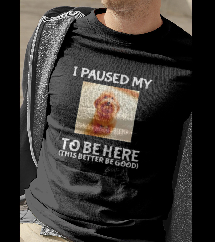I Paused My Dog To Be Here This Better Be Good T-Shirt