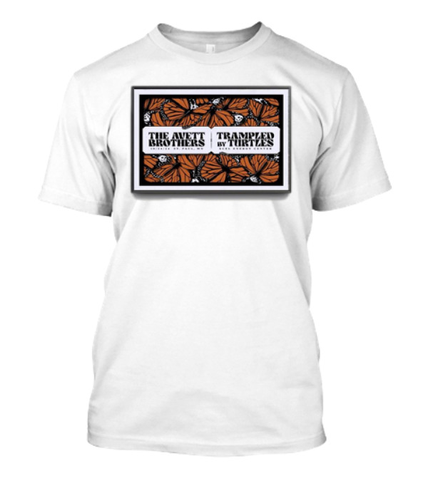 The Avett Brothers Trampled By Turtles St. Paul MN October 24 2024 Monarch Butterfly T-Shirt
