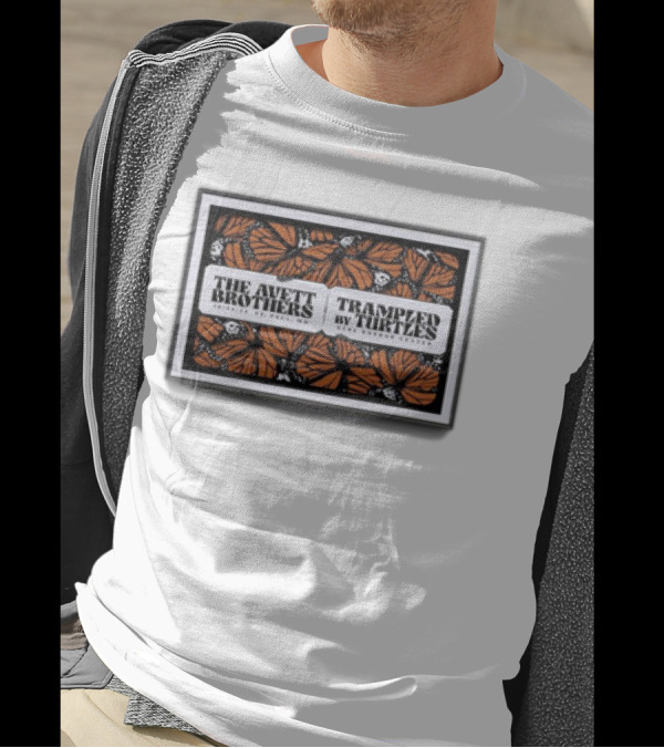 The Avett Brothers Trampled By Turtles St. Paul MN October 24 2024 Monarch Butterfly T-Shirt