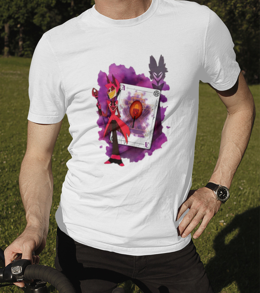 Lilac Ace In The Hole Hazbin Alastor T-Shirt