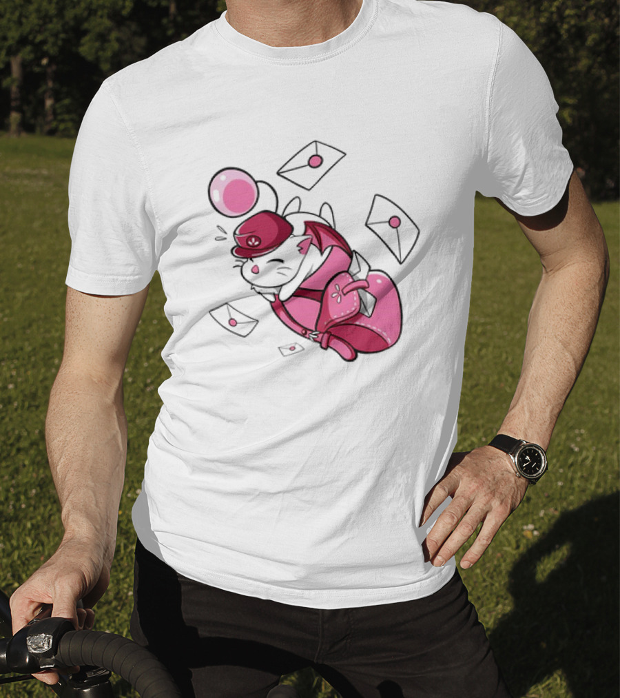 Moogle Mail Delivery With Letters Soaring In Flight T-Shirt