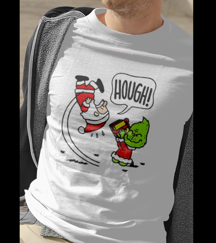 Santa Claus And The Grinch Hough Christmas Peanuts Crossover Not Your Gift T-Shirt