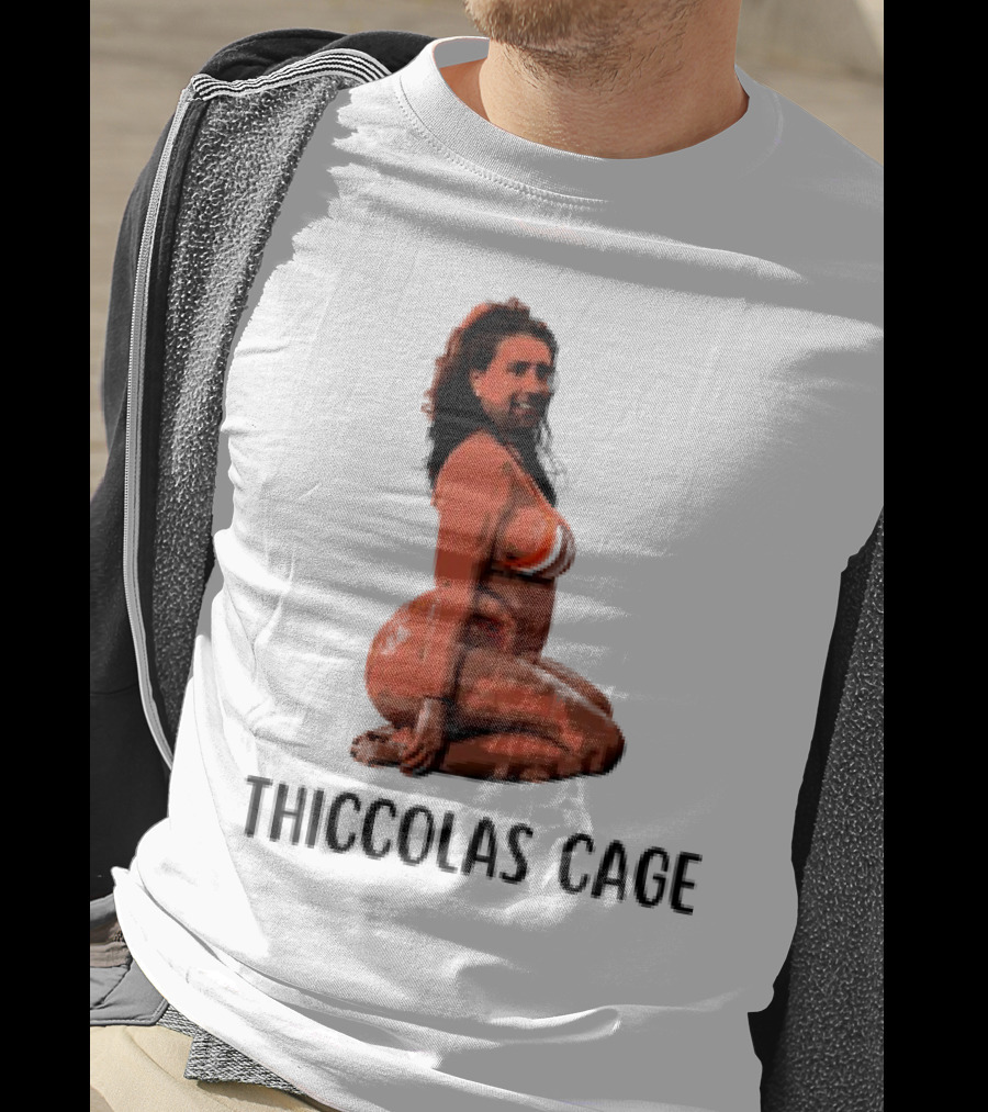 Thiccolas Cage Meme Nicolas Cage Image T-Shirt