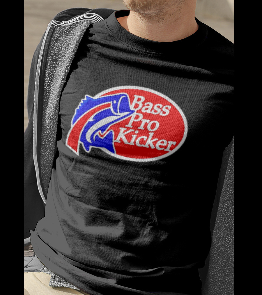 Bass Pro Kicker Red Blue Fish T-Shirt