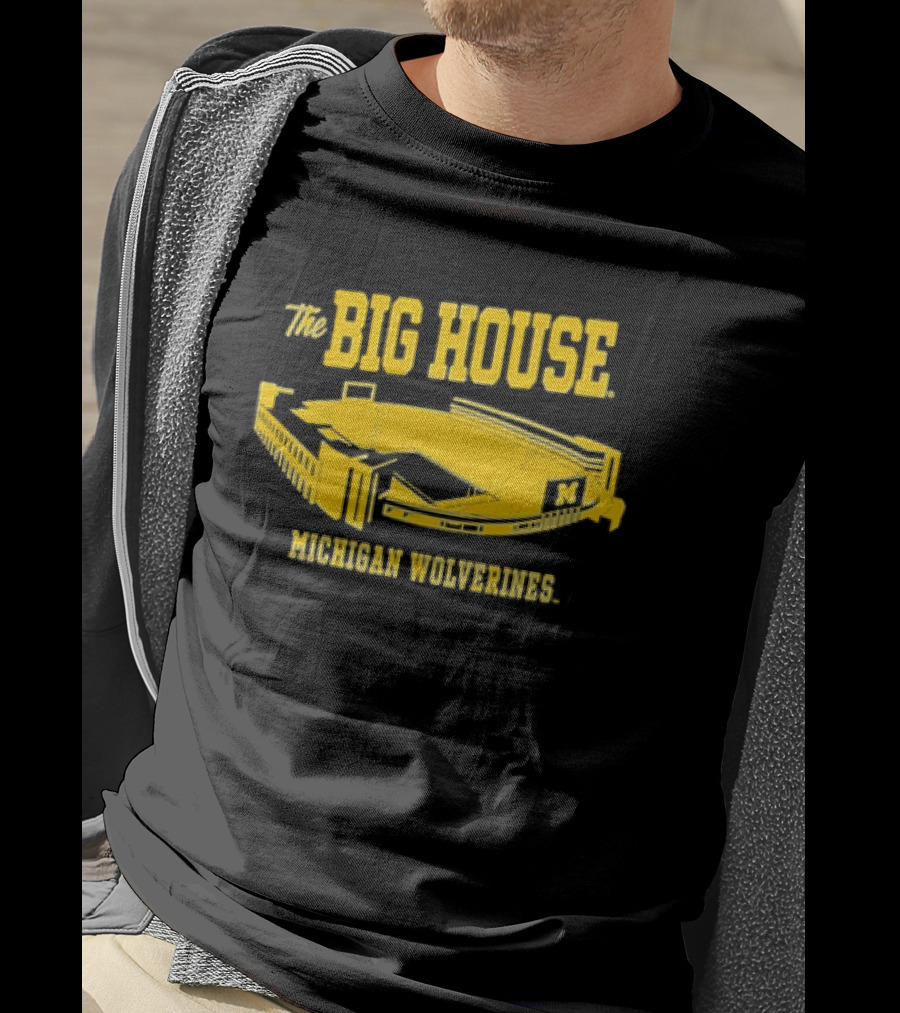 The Big House Michigan Wolverines Stadium Football T-Shirt