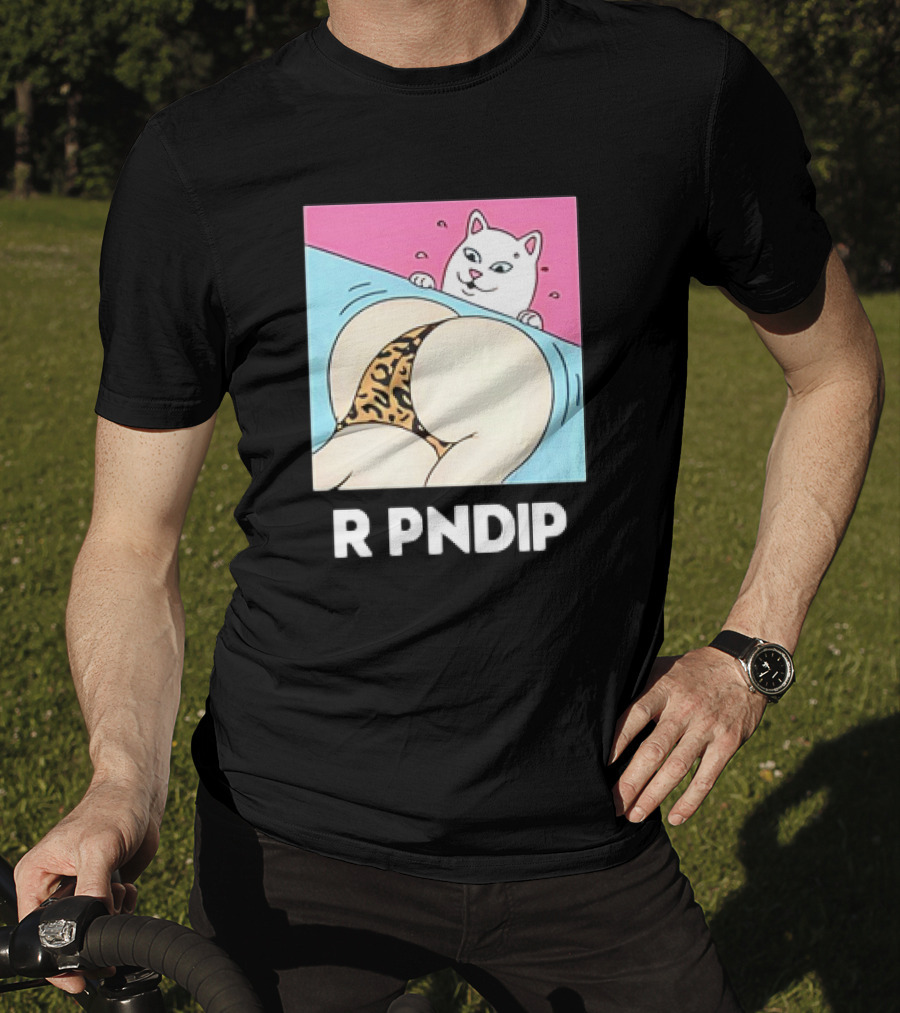 RIPNDIP Peaches And Nerm Silly Cat Leopard Print T-Shirt