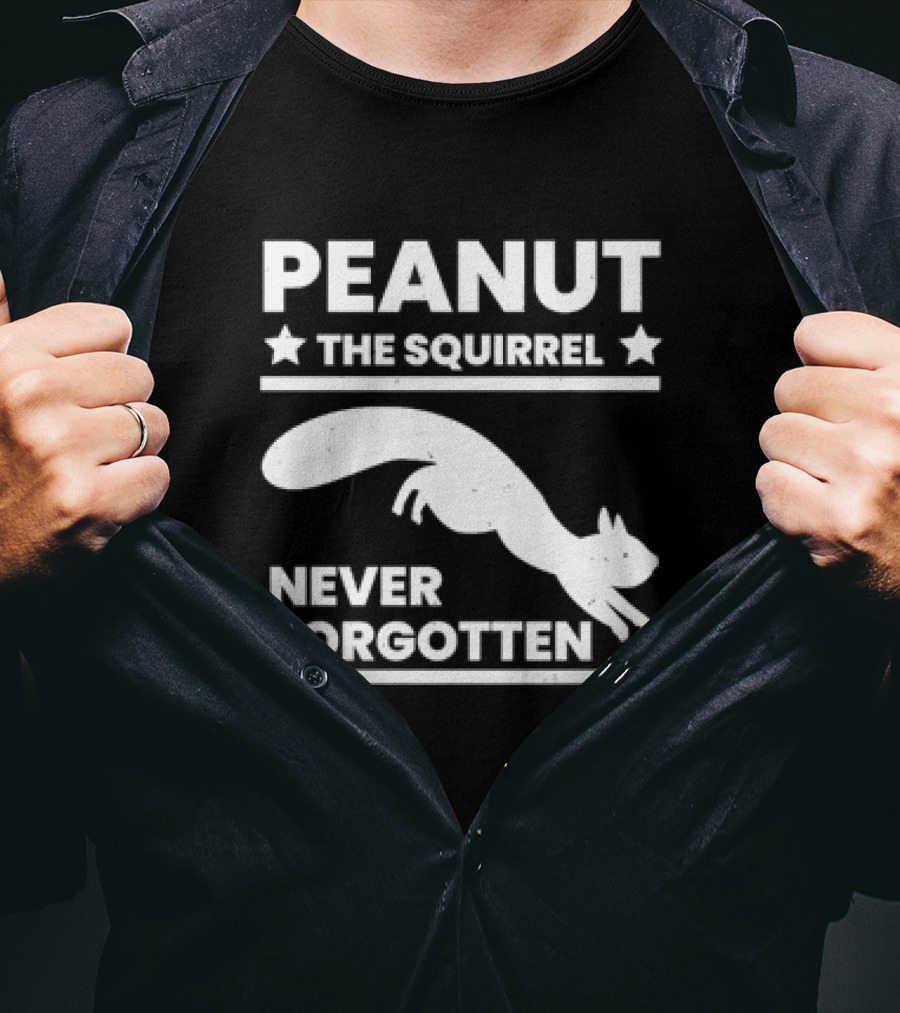 Peanut The Squirrel Stars Never Forgotten T-Shirt